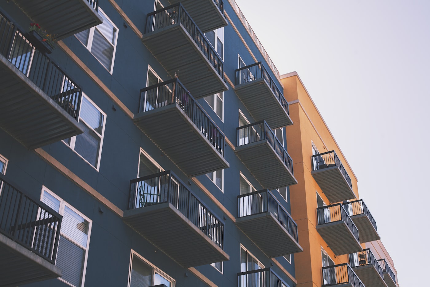 Modern apartment building